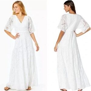 NWT Lilly Pulitzer Lace “Parigi” Maxi Dress